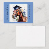 Afstuderen Paard Illustratie Notecard Notitiekaartje (Voorkant / Achterkant)
