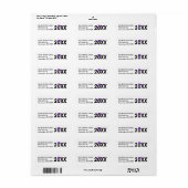 Afstuderen paars pet en goudassel etiket (Full Sheet)