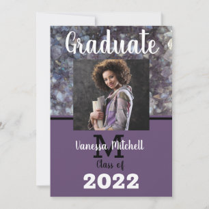 Afstuderen Paarse Amethyst Kaart