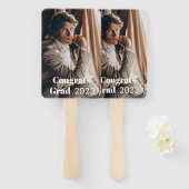 Afstuderen Paddle Fan Handwaaier (Voorkant en achterkant)