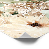 Afstuderen pampas botanische moderne elegant poster (Hoek)