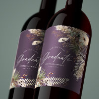 Afstuderen pampas eucalyptus floral paars