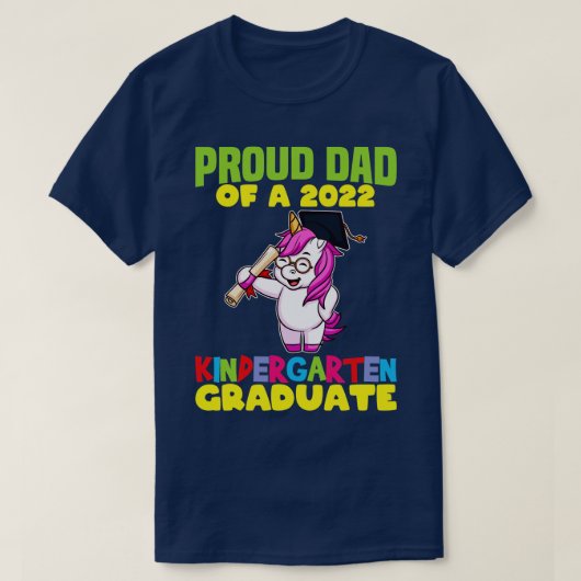 Afstuderen Papa 2022 Kindergarten Afstuderen 10 T-shirt (Design voorkant)