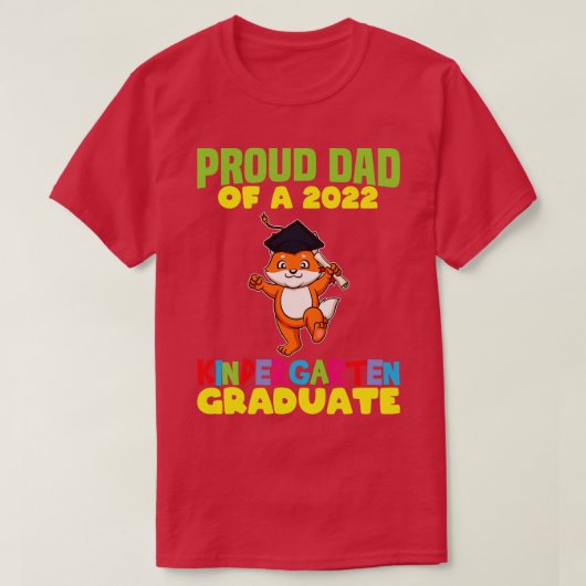 Afstuderen Papa 2022 Kindergarten Afstuderen 12 T-shirt (Design voorkant)
