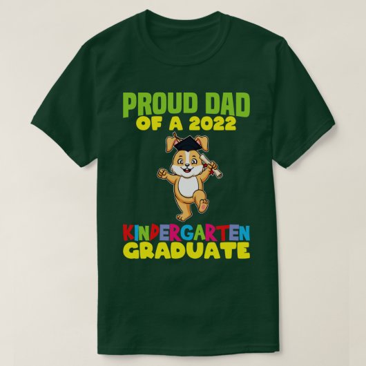 Afstuderen Papa 2022 Kindergarten Afstuderen 5 T-shirt (Design voorkant)