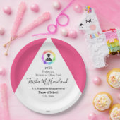 Afstuderen Papier Bord Roze en White HAMbyWG (Feest)