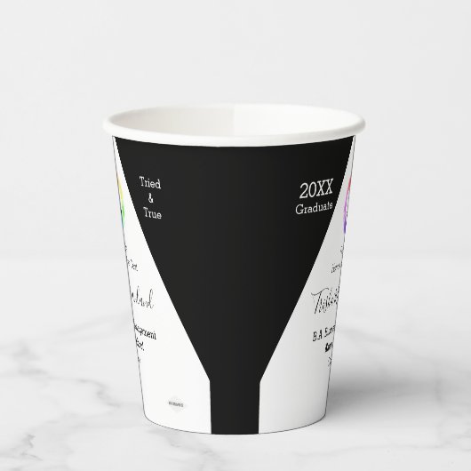 Afstuderen papierbekertjes - HAMbyWhiteGlove Paper Papieren Bekers (Links)