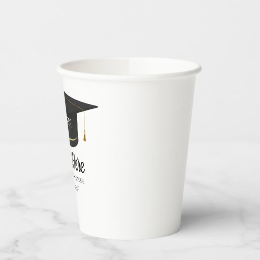 Afstuderen Papieren kopjes Klasse van 2025 servies Papieren Bekers (Links)