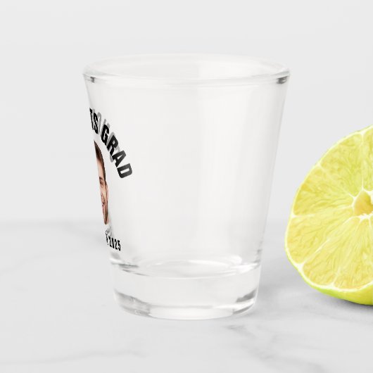 Afstuderen Partij AANGEPASTE TEKST Foto Afstuderen Shot Glas (Rechts)