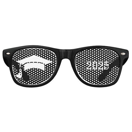 Afstuderen Party Shades Retro Zonnebril (Voorkant)