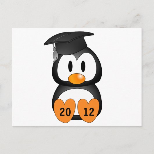  Afstuderen Penguin Aankondigingskaart (Voorkant)