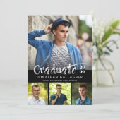 Afstuderen penseel Afdrukfoto's zwart afdrukken Kaart (Staand voorkant)