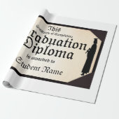 Afstuderen Permanent Tall Diploma Cadeaupapier (Uitgerold)