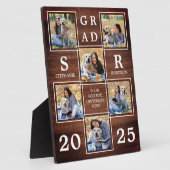 Afstuderen persoonlijke foto's Wooden Afstuderen Fotoplaat (Zijkant)