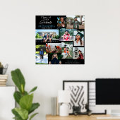 Afstuderen Pet Aangepast multi-fotocollage 6V3 Pos Poster (Thuiskantoor)