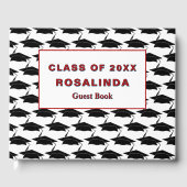 Afstuderen Pet Afstuderen Senior Class Custom Gastenboek (Voorkant)