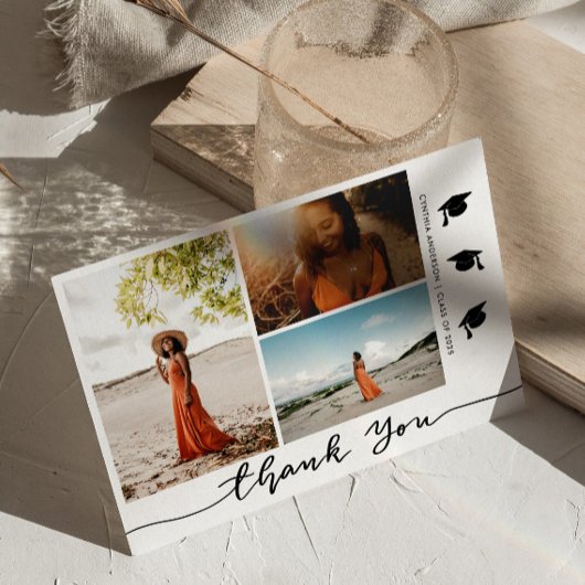 Afstuderen Pet Bedankt Script Afstudeerder Foto Kaart