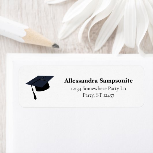 Afstuderen Pet Black Return Label (Insitu)