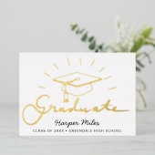 Afstuderen pet briefkaart (Staand Voorkant)