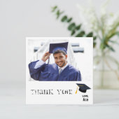 Afstuderen Pet Direct 1-2 Foto & dank u Kaart B (Staand voorkant)