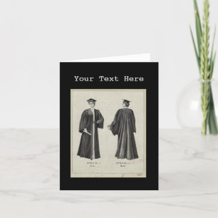 Afstuderen Pet + Geegenzwart Bedankkaart