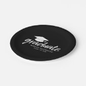 Afstuderen Pet met Klasse van en Naam - Verander Z Papieren Bordje (Gekanteld)