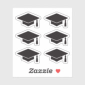Afstuderen pet/pet stickers (Vel)