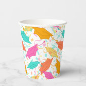 Afstuderen Pet Toss (Tropisch) Papieren Bekers (Voorkant)