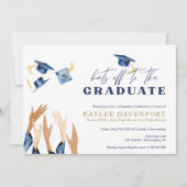 Afstuderen Petten van waterverf petten patroon (Voorkant)