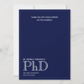 Afstuderen PhD Aankondiging Foto: White Blue (Achterkant)