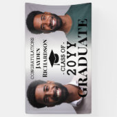 Afstuderen Photo Collage Custom Afstudeerder Congr Spandoek (Verticaal)