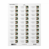 Afstuderen Photo Elegant Afstuderen Return Address Etiket (Full Sheet)