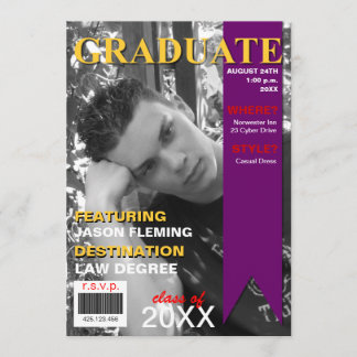 Afstuderen Photo Magazine Hoesje Uitnodiging