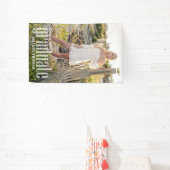 Afstuderen Photo minimalist Simple Script Modern Spandoek (Insitu)