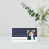 Afstuderen Photo Name Kaart Enclosure Visitekaartje (Staand voorkant)