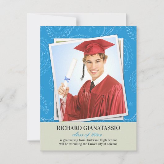 Afstuderen Photo Paisleys aankondiging (Voorkant)