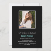 Afstuderen Photo Scatter Collage Modern Script Aankondiging (Achterkant)