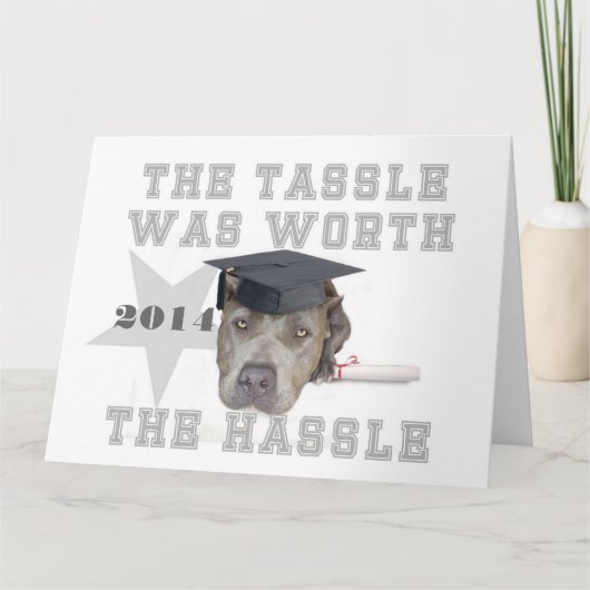 Afstuderen pitbulldog kaart (Voorkant)