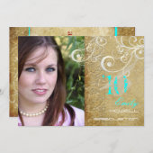 Afstuderen PixDezines Desiree  Damask/2011 Kaart (Voorkant / Achterkant)