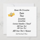 Afstuderen Pizza Party Invitation Kaart (Achterkant)