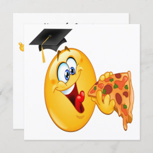 Afstuderen Pizza Party Invitation Kaart