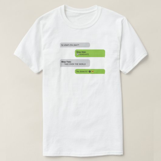 Afstuderen Plan Chat T-Shirt (Design voorkant)