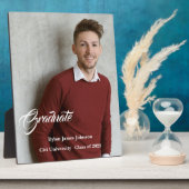 Afstuderen Plaque Fotoplaat (Zijkant)