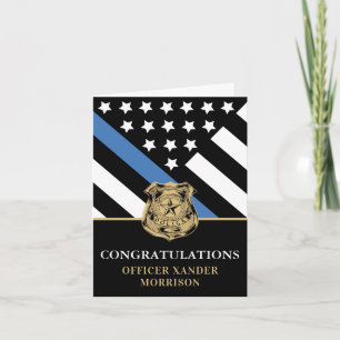 Afstuderen Politieagent Felicitaties Kaart
