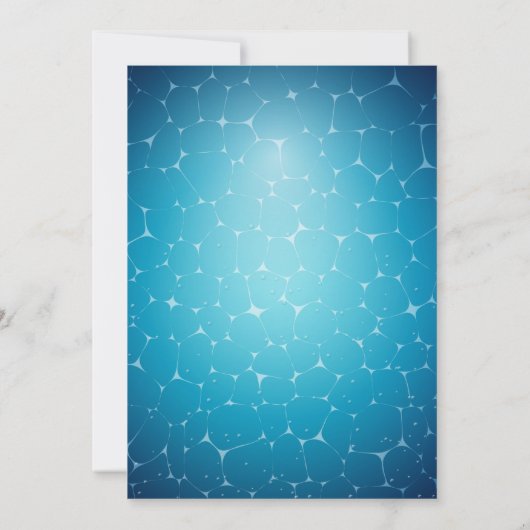 Afstuderen Pool Party Invitation Kaart (Achterkant)