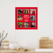 Afstuderen Poster 8 Fotocollage klasse van het jaa (Keuken)