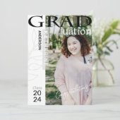 Afstuderen Poster gestileerde foto Feestdagenkaart (Staand voorkant)