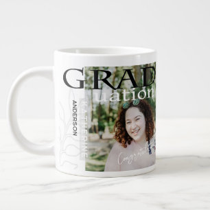 Afstuderen Poster gestileerde foto wit Extra Grote Beker