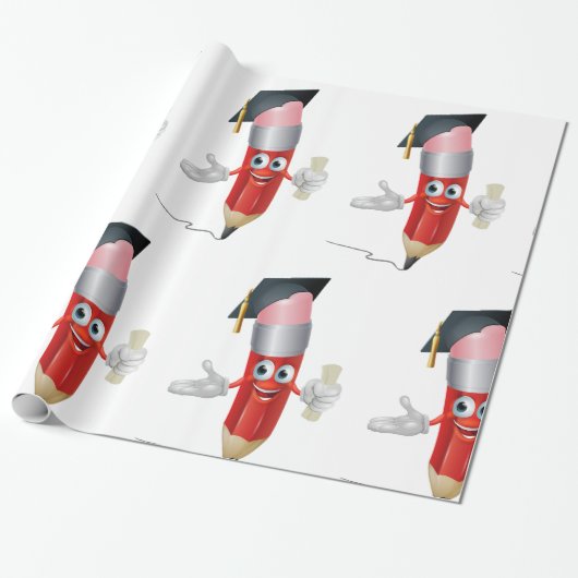 Afstuderen potlood cadeaupapier (Uitgerold)