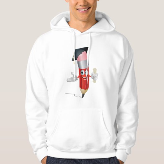 Afstuderen potlood hoodie (Voorkant)